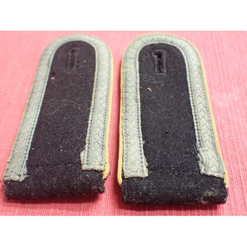 6 - WW2 German, Waffen SS cavalry NCO shoulder straps

WW2 period WSS shoulder straps with yellow piping... 