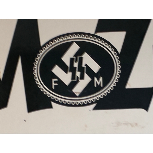 20 - WW2 German SS Fundraising Newspaper Enamel Sign

Likely from a local fund raising office pre WW2 , m... 