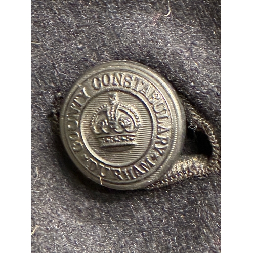 21 - British WW2 Durham Constabulary Police Great Coat

Very heavy coat  , 42 inch chest , has plastic Ki... 