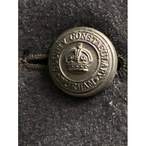 21 - British WW2 Durham Constabulary Police Great Coat

Very heavy coat  , 42 inch chest , has plastic Ki... 