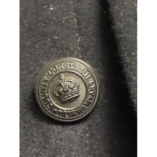 21 - British WW2 Durham Constabulary Police Great Coat

Very heavy coat  , 42 inch chest , has plastic Ki... 