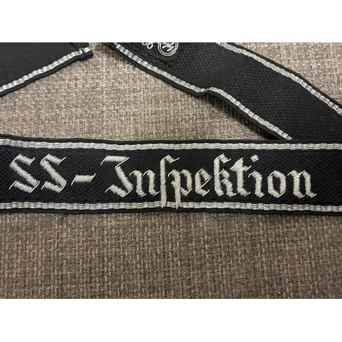29 - Rare Pre WW2 German SS Inspektion Cuff title.

Rare and seldom seen hand embroidered SS Inspektion c... 