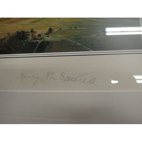 32 - Large framed print, RFC Sopwith shooting down a balloon

Large framed and glazed print, 865 by 670 m... 