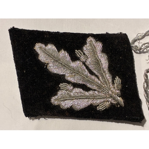 35 - WW2 German Waffen SS Brigadefuhrer Collar Tabs

Rare pair of tabs - a remnant of the detached piping... 