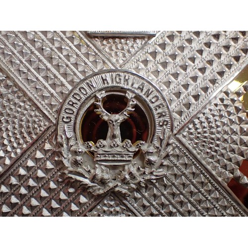 38 - The Gordon Highlanders - Officer's Shoulder Belt Plate

Officers Shoulder Belt Plate. Silvered & gil... 