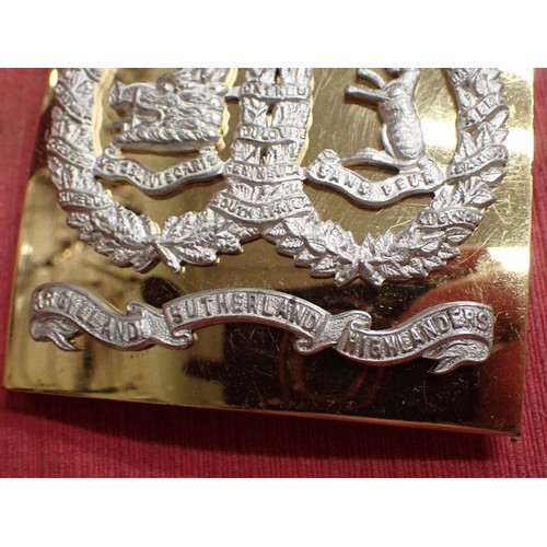 41 - Argyll & Sutherland Highlanders - Officer's Shoulder Belt Plate (Silver/Gilt)

Officers Shoulder Bel... 