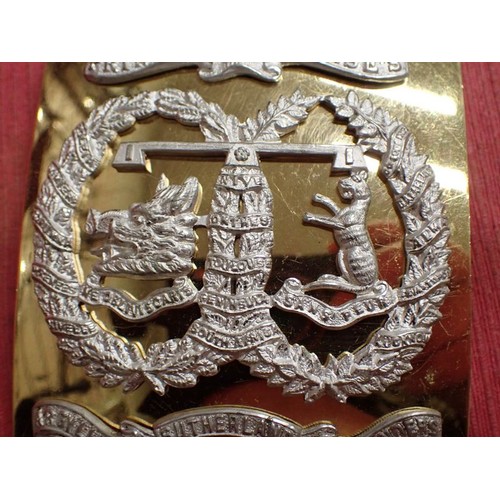 41 - Argyll & Sutherland Highlanders - Officer's Shoulder Belt Plate (Silver/Gilt)

Officers Shoulder Bel... 