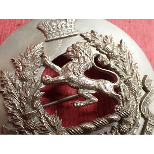 43 - Rare London Scottish 1898 Pattern RSM's Plaid Brooch - Worn By The Regimental Sergeant Major

 Shoul... 