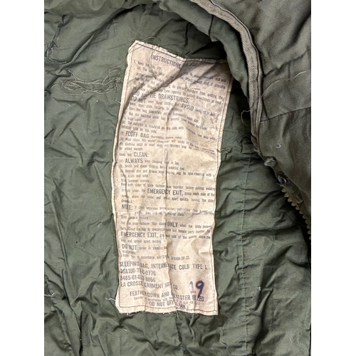 52 - 1970's American US Army Sleeping Bag

Good condition - no damage but the zip temperamental - was ful... 