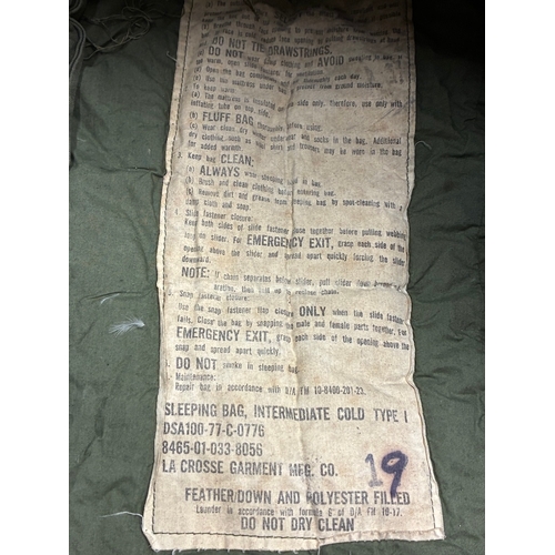52 - 1970's American US Army Sleeping Bag

Good condition - no damage but the zip temperamental - was ful... 
