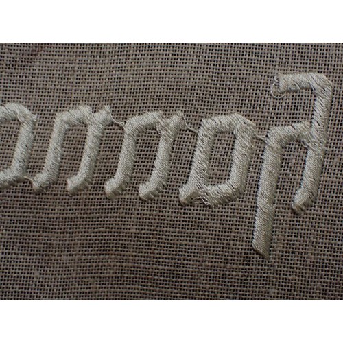 54 - 3rd Reich NSDAP drape unit marker for Hannover

Removed from the top left corner of an NSADAP unit d... 
