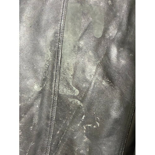 57 - Vintage Mens Leather Jacket

Some dirt from storage in theatrical company - main zip appears to work... 