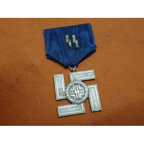 3rd Reich German SS 12 year service cross Silver SS long service cross ...