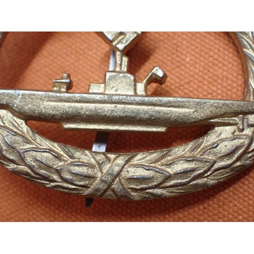 WW2 German Kriegsmarine U-boat badge Good untouched condition. Most of ...