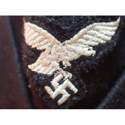 WW2 German Hermann Goering Div, panzer side cap Rare black woollen ...