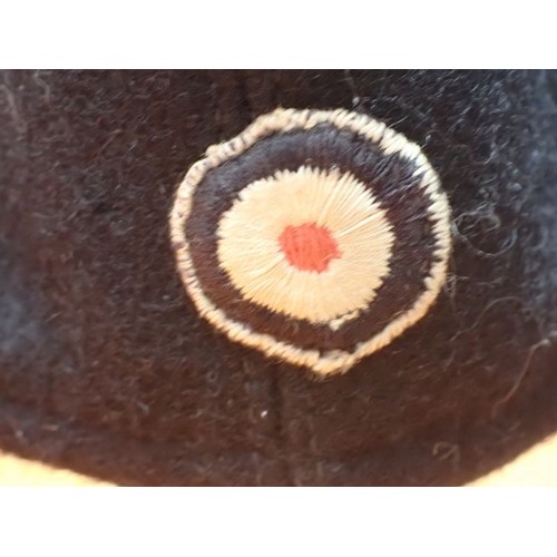 WW2 German Hermann Goering Div, panzer side cap Rare black woollen ...