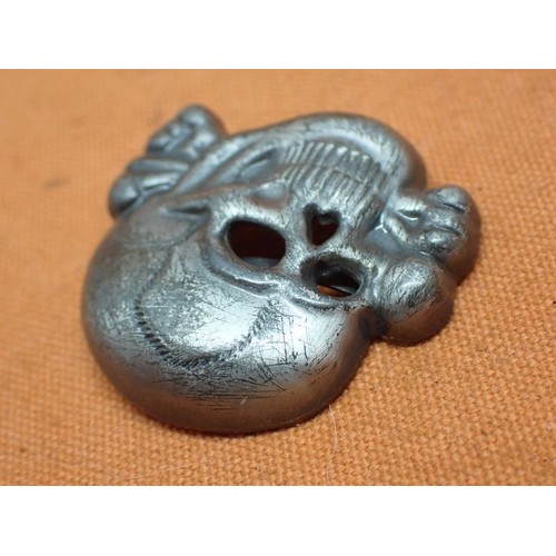 WW2 German SS visor cap Totenkopf badge Traces of its matt silver ...