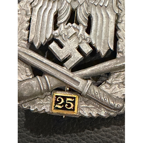 WW2 German General Assault Badge 25 Engagements Non maker marked example