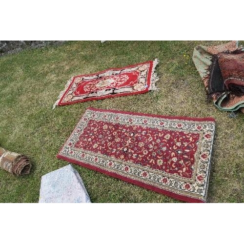 121 - 2 MODERN RUGS, 50INS X 25INS AND 55INS X 26INS