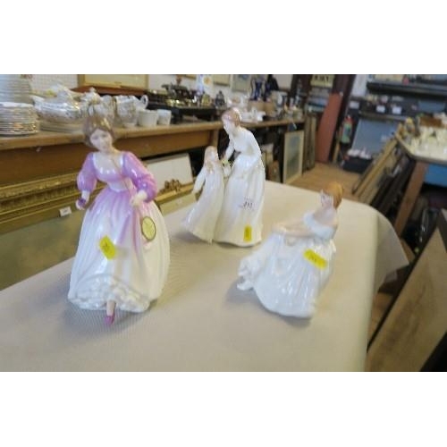 213 - 3 ROYAL DOULTON LADIES, JUST FOR YOU, HEATHER AND ASHLEY