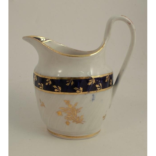 222 - A 19th century Barr Worcester part tea service, comprising tea pot and stand, covered sugar bowl, ju... 