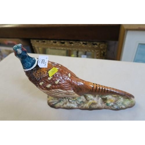 225 - A BESWICK MODEL OF A PHEASANT, HEIGHT 8INS