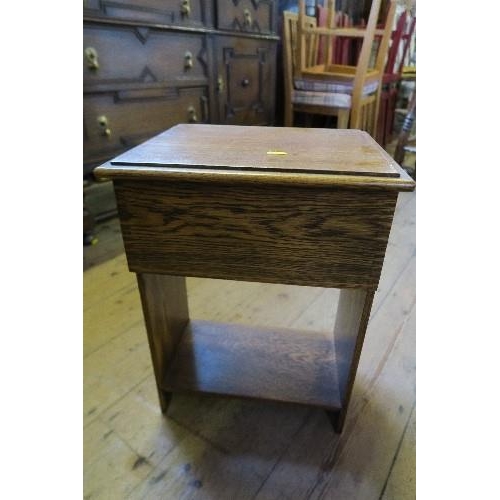 97 - A WORK BOX, WIDTH 14INS X DEPTH 12INS X HEIGHT 20.5INS