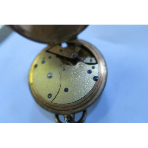 274 - A JEWELLERY BOX, CONTAINING A SILVER POCKET WATCH, TOGETHER WITH ANOTHER POCKET WATCH, AND ANOTHER P... 