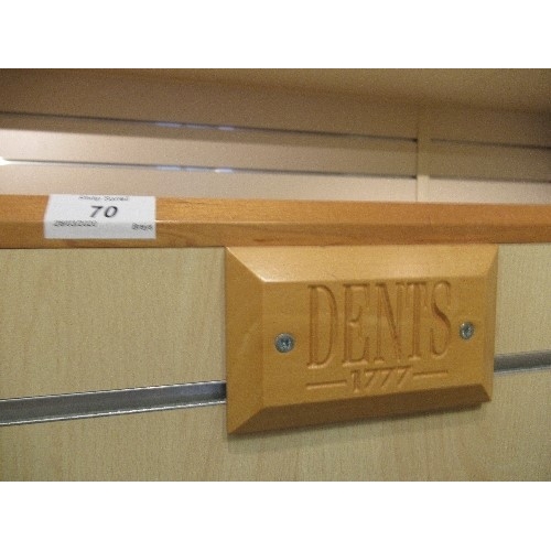 521 - A Dents glove display stand, and a triangular stand