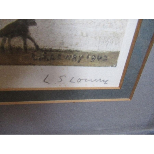 76 - A signed L S Lowry artist's proof, 