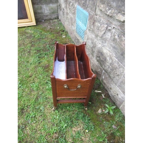 21 - A mahogany Canterbury, width 17ins x height 16.5ins