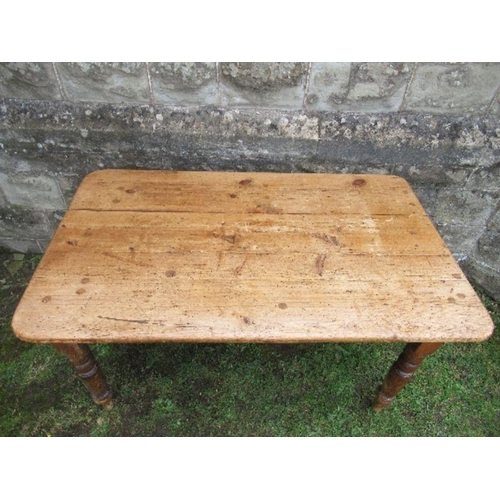 27 - A pine kitchen table, 50ins x 30ins x height 28ins