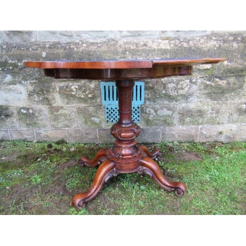 42 - A burr walnut card table, width 36ins