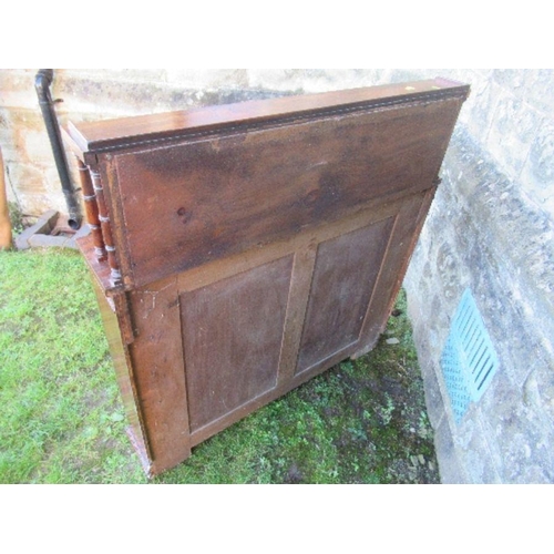 51 - A Victorian rosewood set of shelves, with mirror above, adjustable shelves, width 43ins x depth 8ins... 