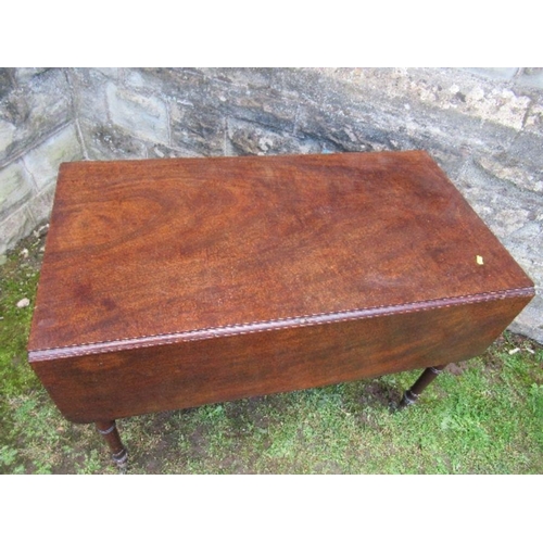 90 - A 19th century mahogany pembroke table, 38ins x 48ins x height 28ins