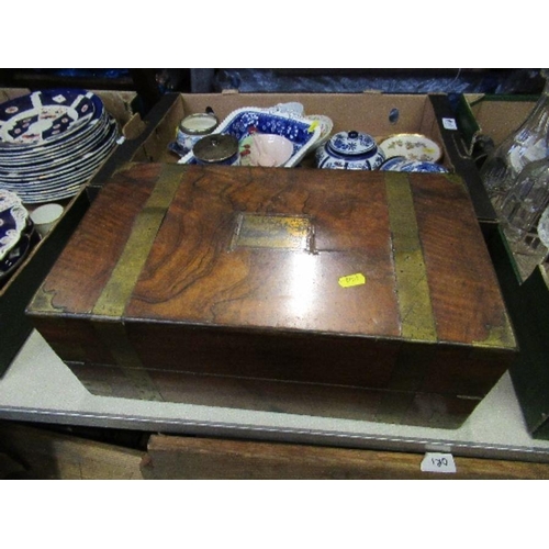 219 - A 19th century mahogany writing slope