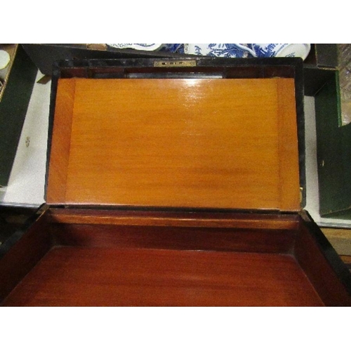 219 - A 19th century mahogany writing slope