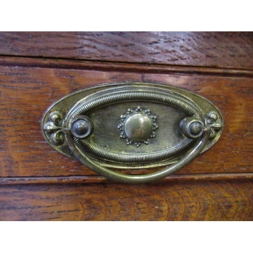 36 - A 19th century style oak side table, fitted with a frieze drawer, width 32ins x depth 19ins x height... 