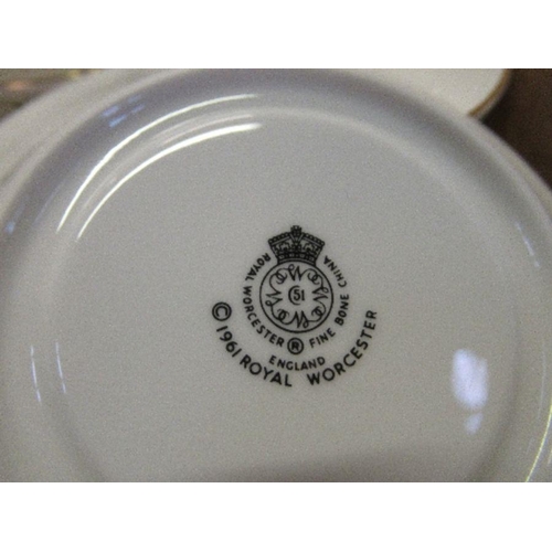 550 - A box of teaware, to include Royal Worcester, Duchess, etc. (36326)