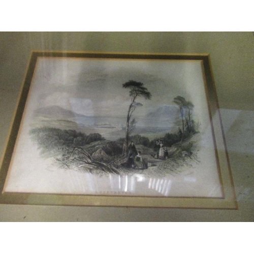 572 - Two signed etchings and an antique print