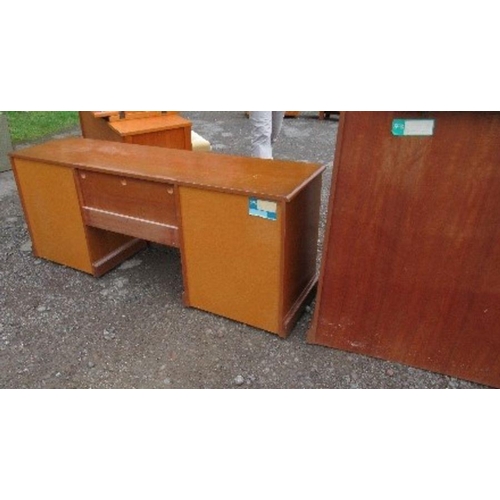 60 - A Stag television cabinet, together with a Stag dressing table with mirror and stool, and a G Plan d... 