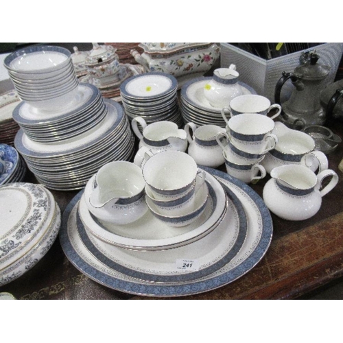 241 - A Royal Doulton Sherbrooke pattern part dinner and tea service