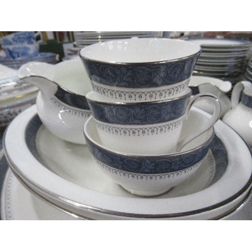 241 - A Royal Doulton Sherbrooke pattern part dinner and tea service