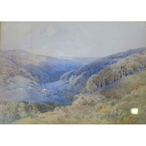 105 - Fred Tucker, two watercolours, one of a river scene and one a rural scene, 1928, 13ins x 20ins and 1... 