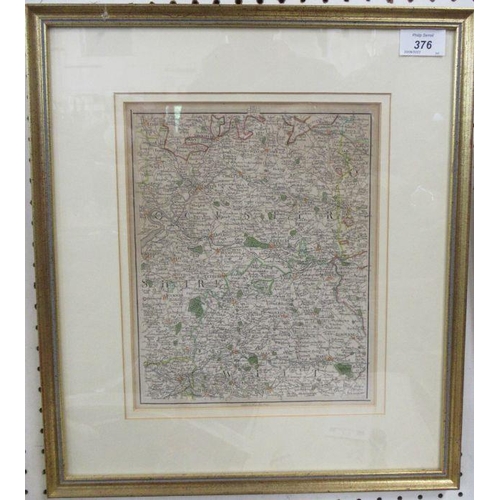 127 - A Cary Antique map, showing Cirencester and surrounding area, dated 1794, 10.5ins x 8.5ins