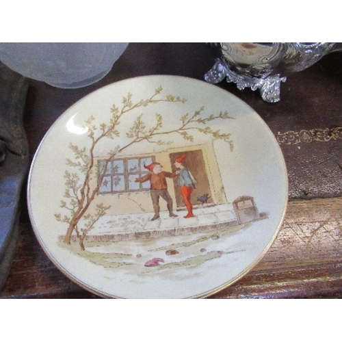 194 - A Royal Worcester plate, decorated with elves, diameter 9ins