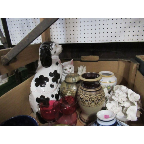 210 - A box of mixed ceramics etc