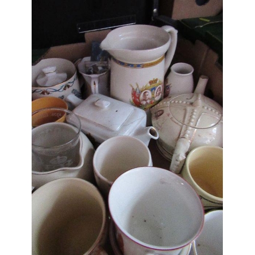 251 - Two boxes of assorted Coronation china, to include jugs, tea pot, mugs, vases etc