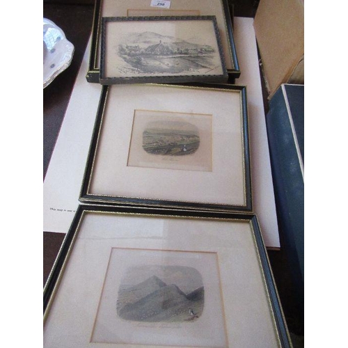 258 - A collection of Antique prints of views of Malvern