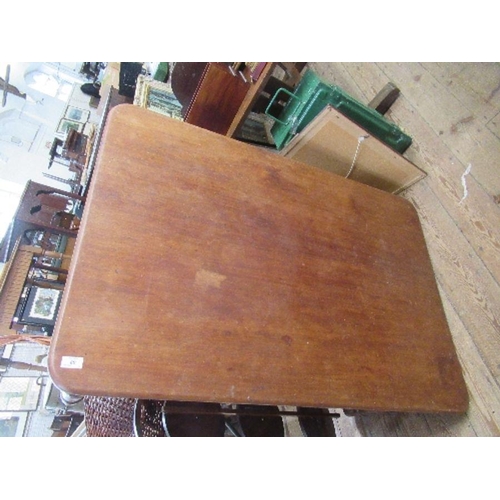 27 - A low rectangular mahogany table, length 48ins x width 32.5ins x height 20ins